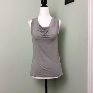 ❤️ S ❤️ NWT Anthro Top Cowl Neck Tank Raw Hem